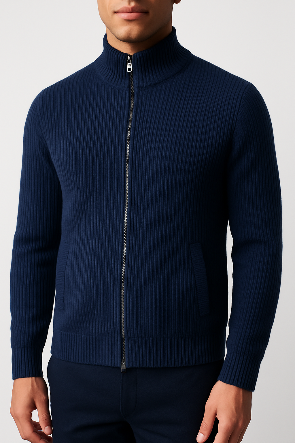 MAURICIO | CÁRDIGAN DE HOMBRE | CREMALLERA EN CACHEMIRA