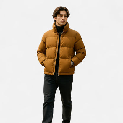 Chaqueta Acolchada Hombre Plus Size Invierno Impermeable y Cálida