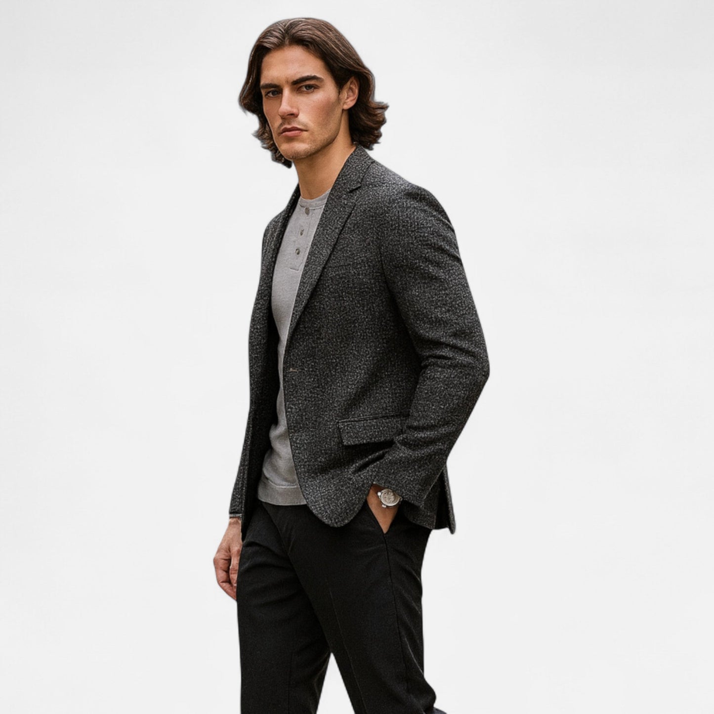 Blazer Hombre Cashmere Premium Estilo Clásico