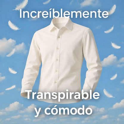 Camisa Elástica Siempre Impecable – Sin Arrugas, Sin Manchas (1+1 GRATIS)