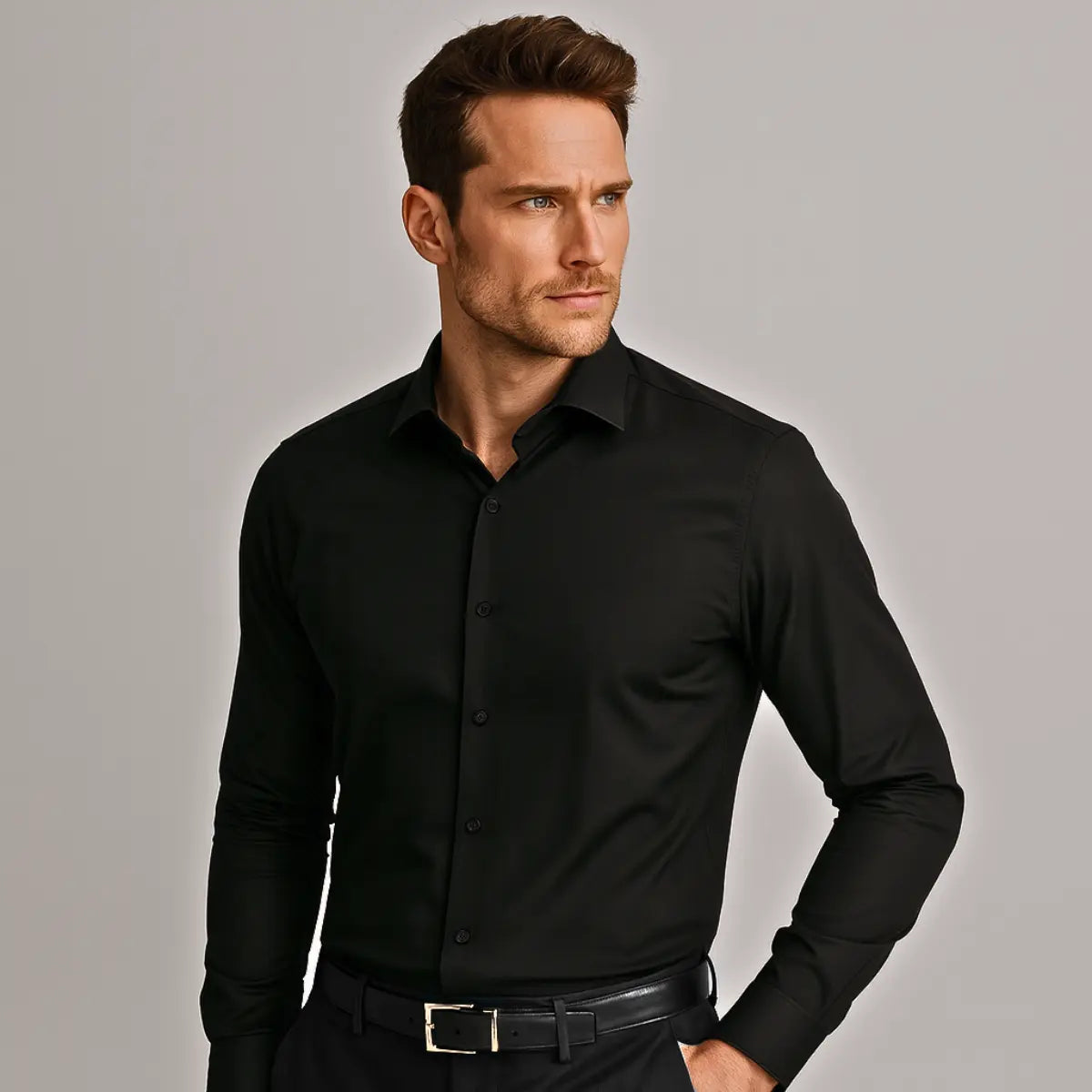 Camisa Elástica Siempre Impecable – Sin Arrugas, Sin Manchas (1+1 GRATIS)