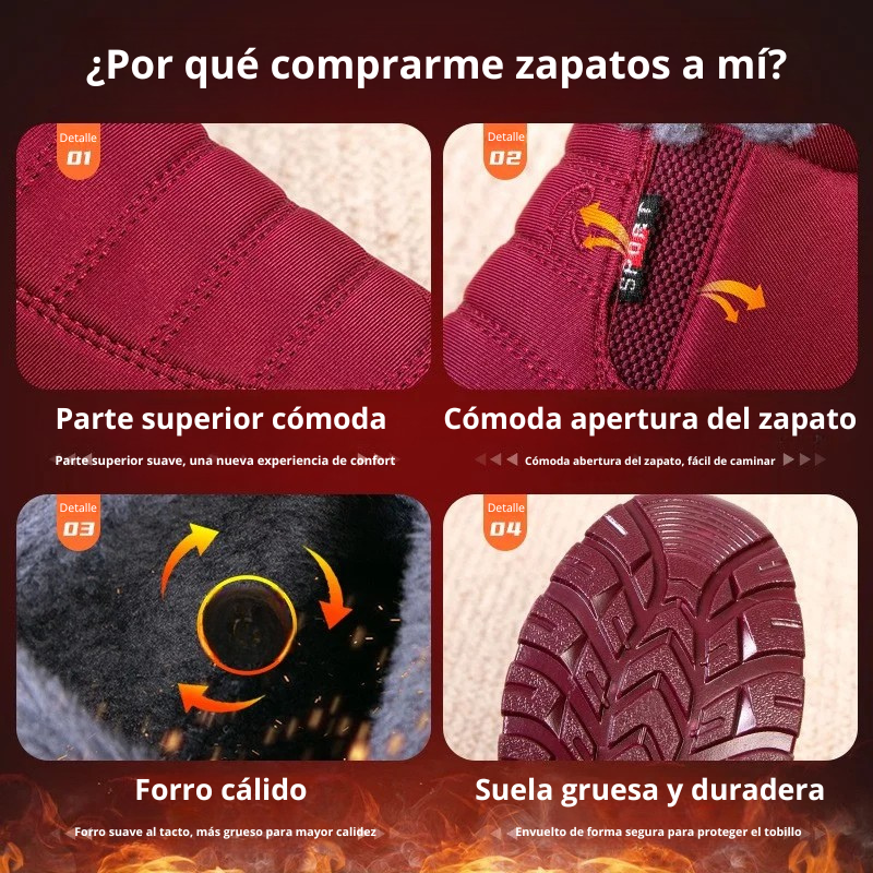 Botas con forro polar impermeables unisex
