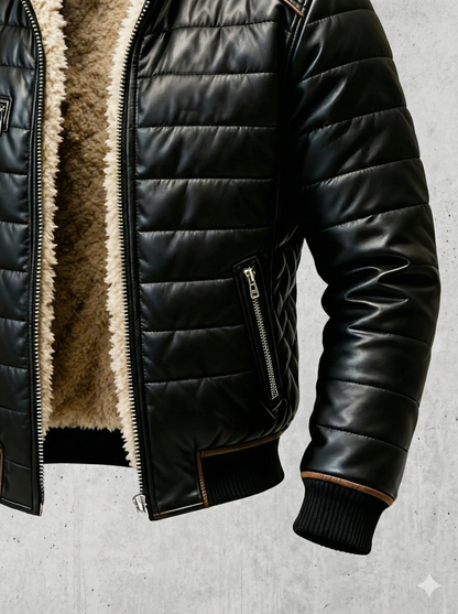 ENZO | Chaqueta Artesanal de Cuero + Guantes de Lana GRATIS🎁