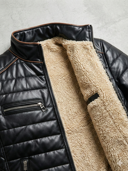 ENZO | Chaqueta Artesanal de Cuero + Guantes de Lana GRATIS🎁