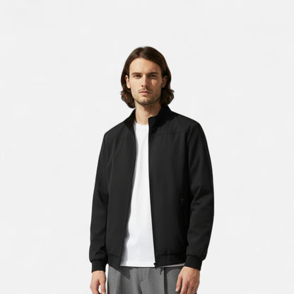 Chaqueta Ligera Hombre Cremallera Cuello Alto