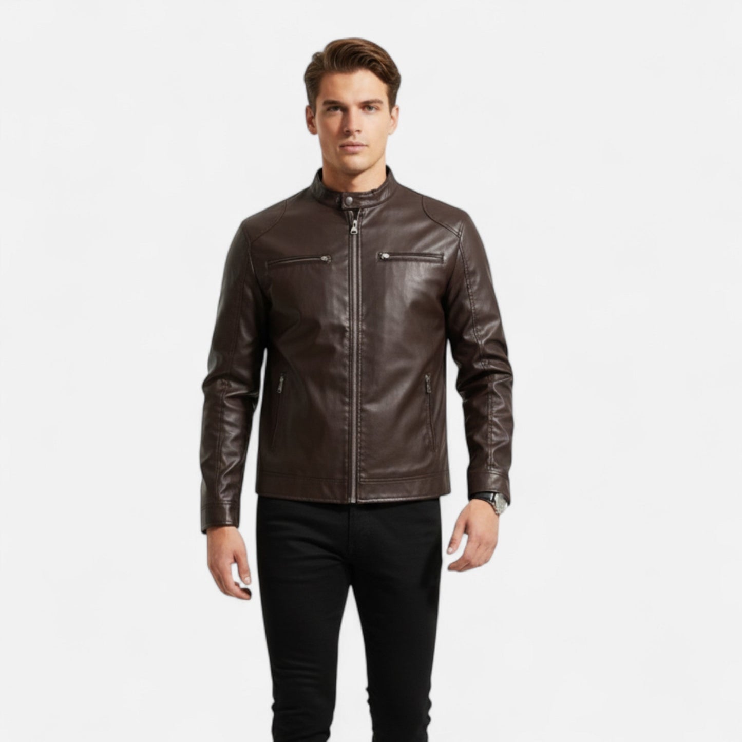 Chaqueta de Piel Atemporal para Hombre