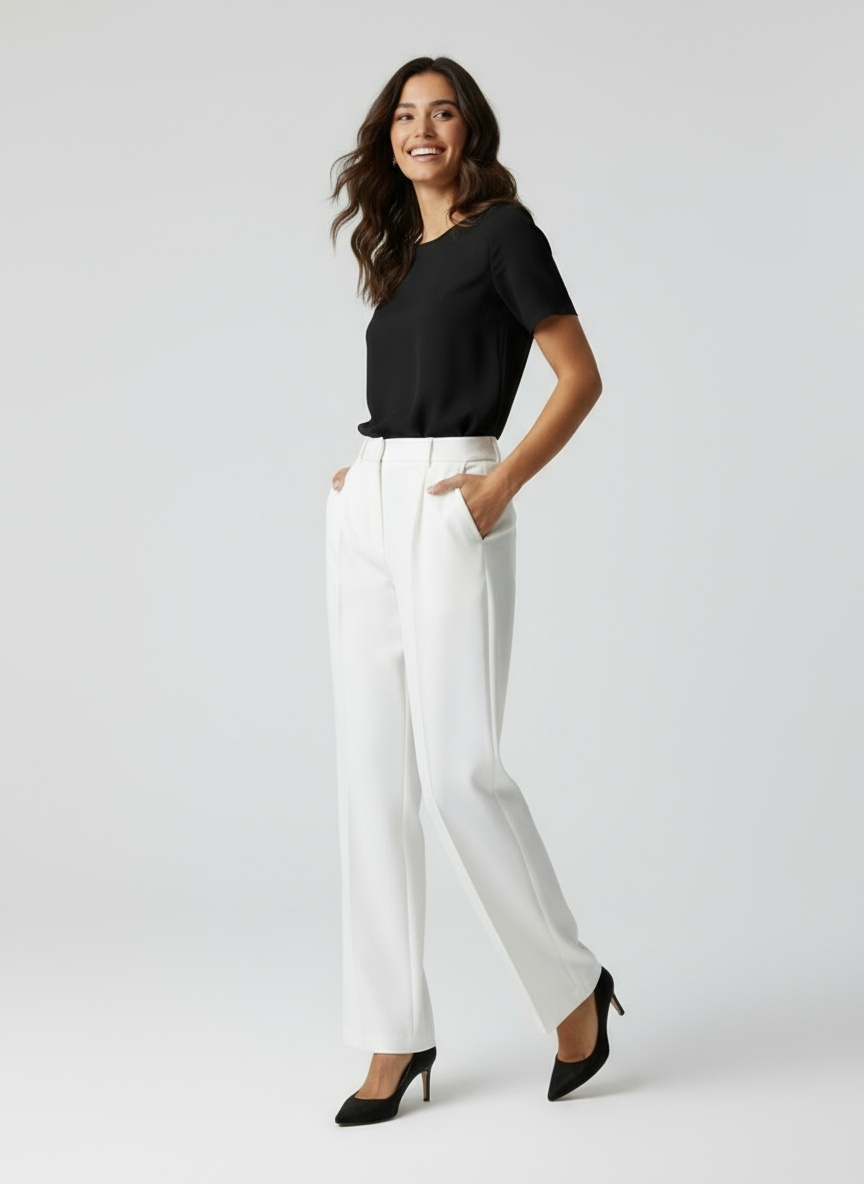 LÉONORA | PANTALÓN DE MUJER – ELEGANCIA PULIDA Y SILUETA ATEMPORAL
