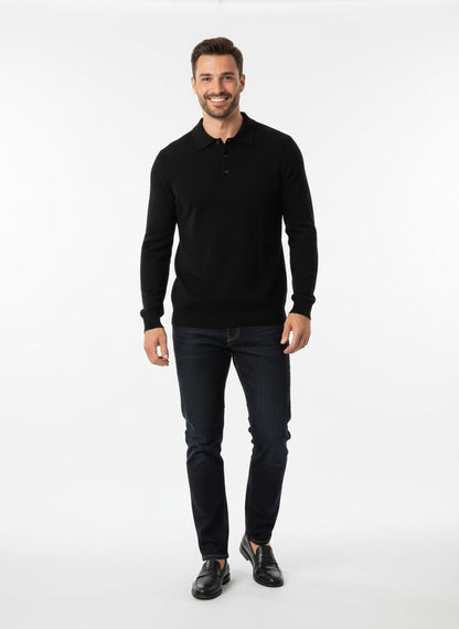 DARÍO | POLO DE MANGA LARGA | SOFISTICACIÓN Y CONFORT MODERNO