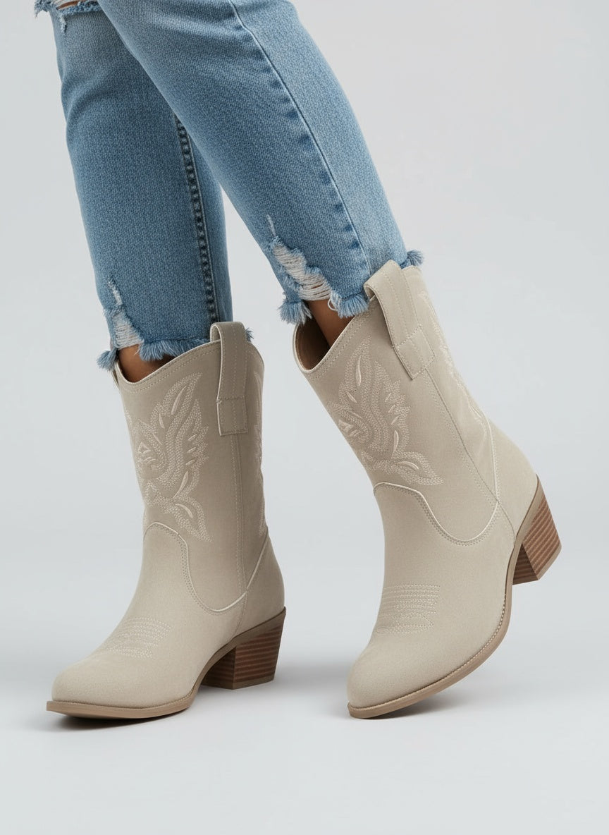 ZARELA | BOTAS WESTERN DE MUJER – ESTILO ICÓNICO Y DETALLE ARTESANAL