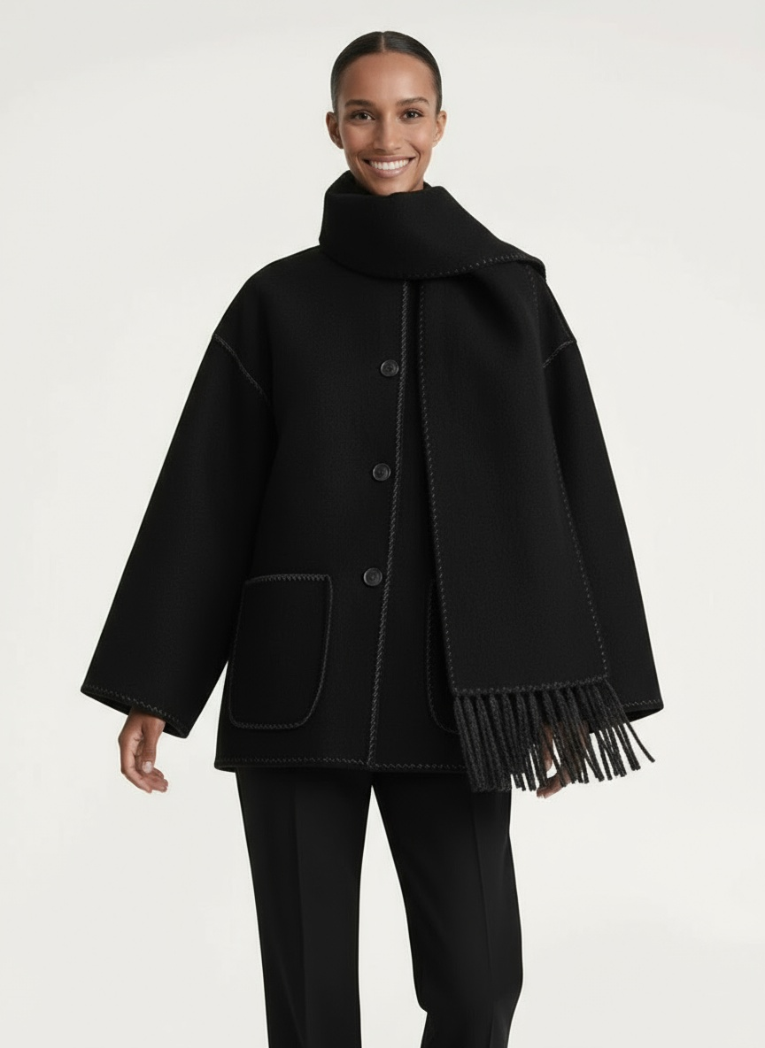 ÉMORINE | CAPE JACKET – SOFISTICACIÓN ATEMPORAL Y CALIDEZ CONTEMPORÁNEA