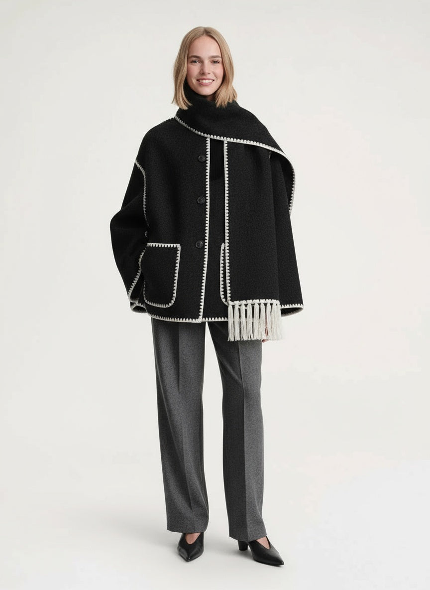 ÉMORINE | CAPE JACKET – SOFISTICACIÓN ATEMPORAL Y CALIDEZ CONTEMPORÁNEA