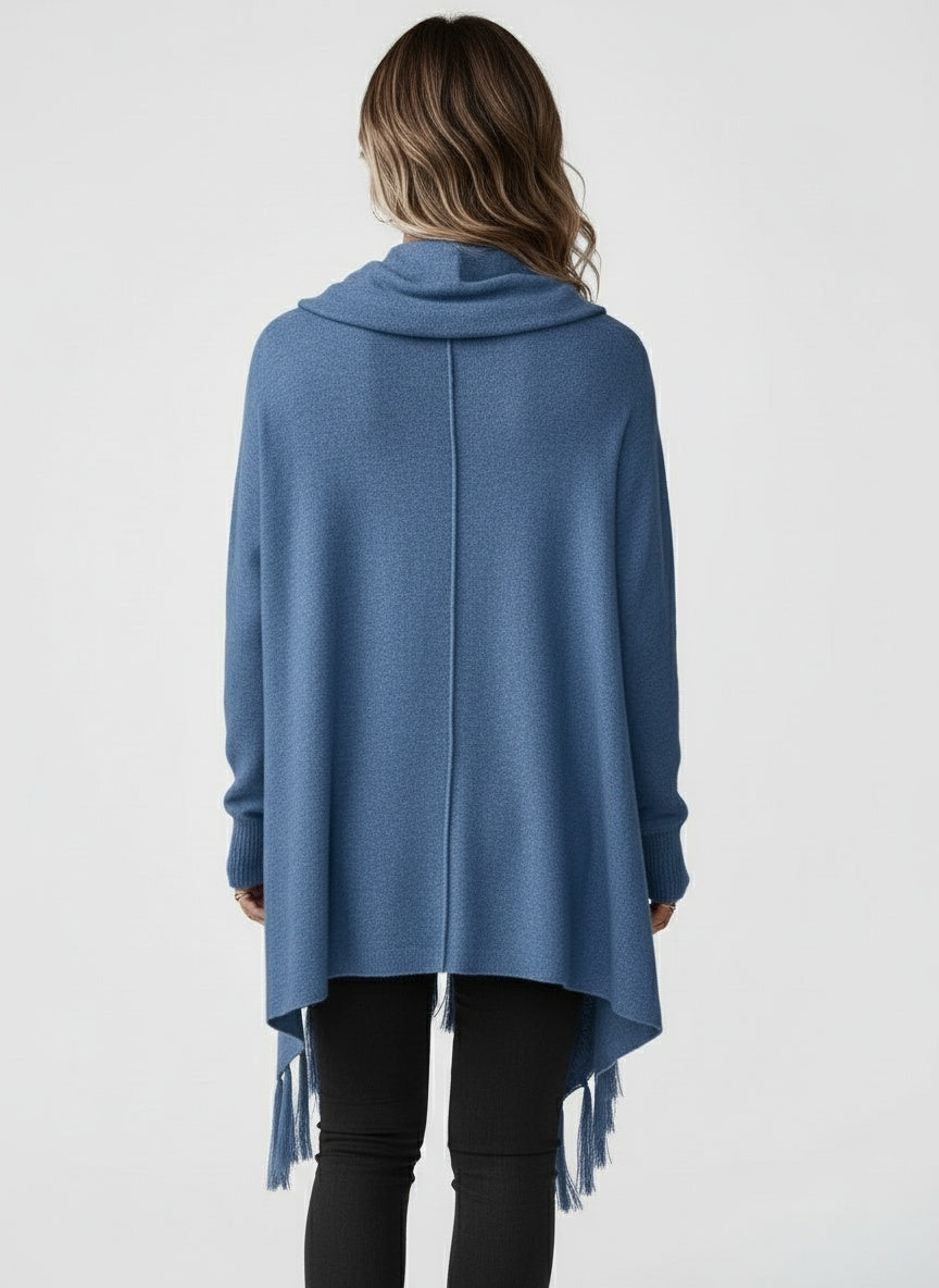 SORAYA | JERSEY ASIMÉTRICO DE MUJER – ELEGANCIA FLUIDA Y ESTILO CONTEMPORÁNEO