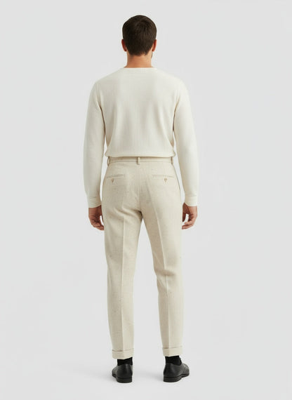 ÁLVARO | PANTALÓN CON DOBLADILLO | ESTILO NATURAL Y ELEGANTE