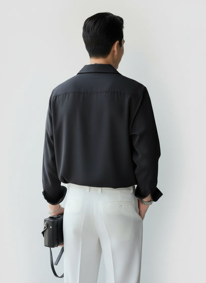 OLIVER | CAMISA CUELLO ABIERTO | LOOK MODERNO Y FRESCO