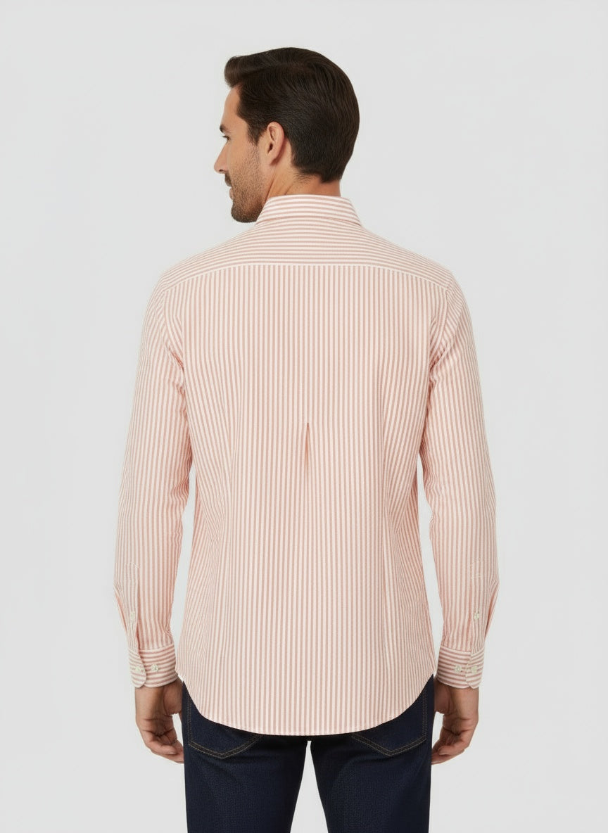 MARIN | CAMISA LINO-ALGODÓN A RAYAS | FRESCURA Y ESTILO
