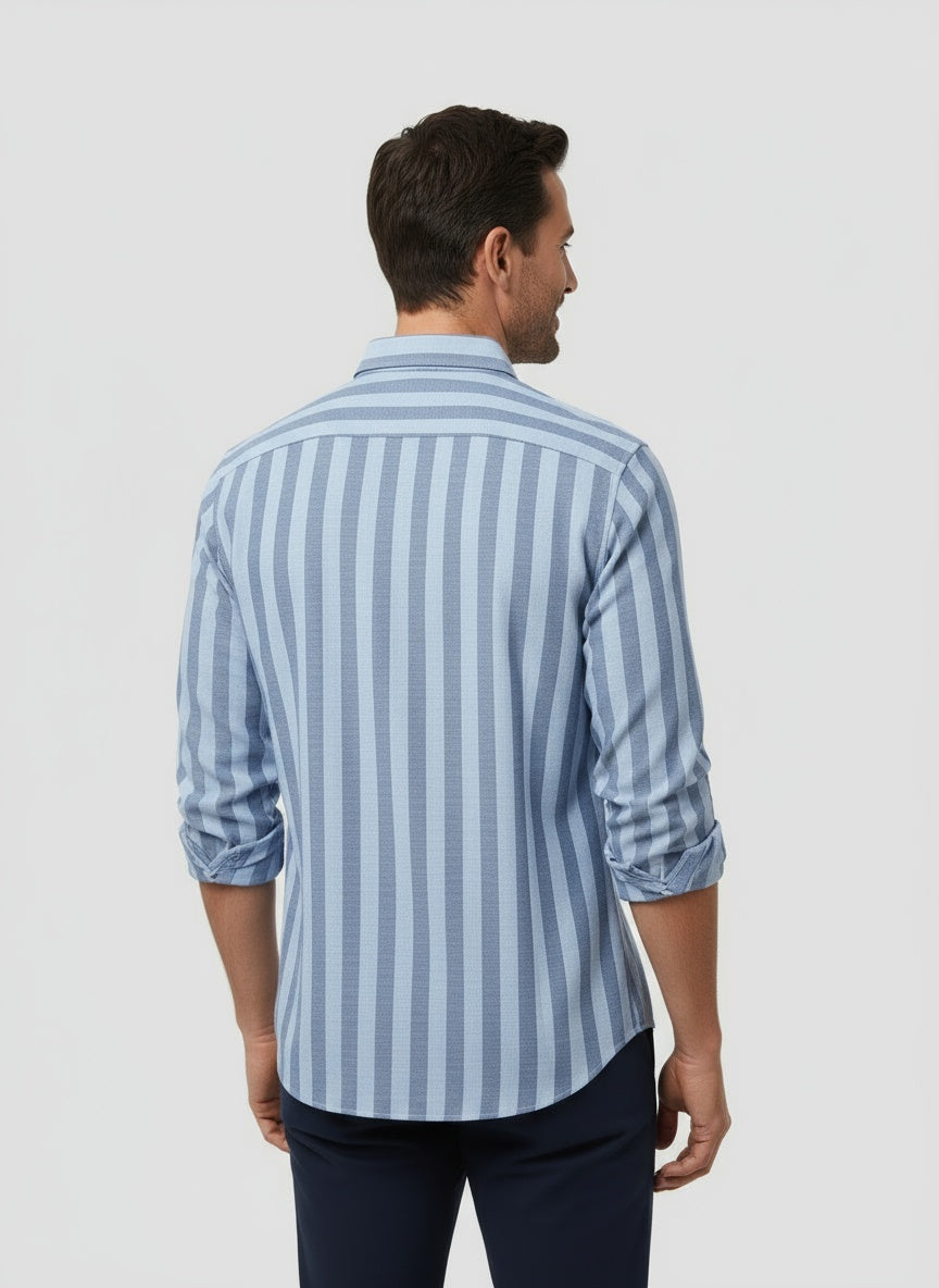 VALVERDE | CAMISA DE LINO A RAYAS | ELEGANCIA LIGERA