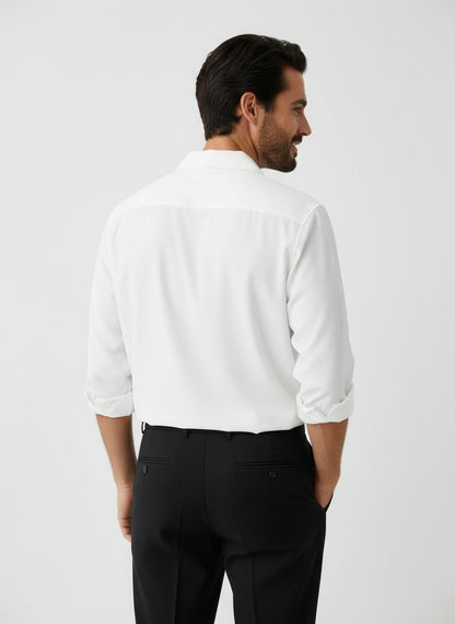 OLIVER | CAMISA CUELLO ABIERTO | LOOK MODERNO Y FRESCO