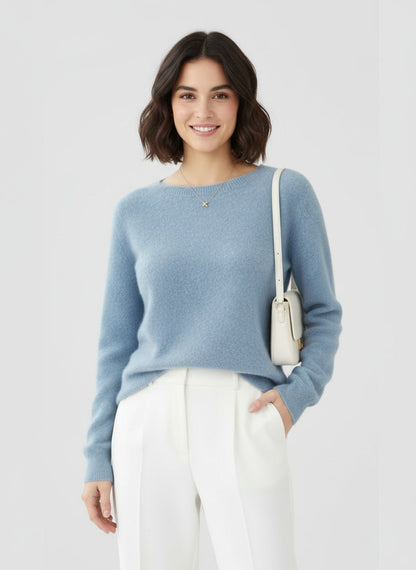 ELIANA | SUÉTER DE PUNTO PARA MUJER – SUAVIDAD CLÁSICA Y VERSATILIDAD COTIDIANA