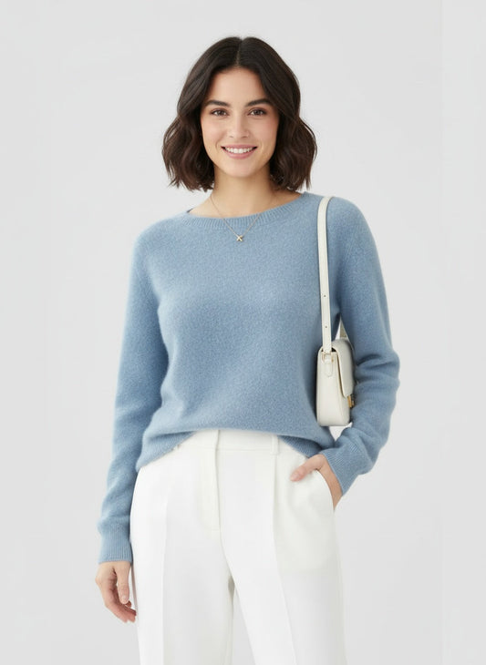 ELIANA | SUÉTER DE PUNTO PARA MUJER – SUAVIDAD CLÁSICA Y VERSATILIDAD COTIDIANA