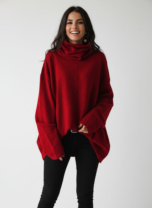 AMARIS | TOP DE CUELLO ALTO – ELEGANCIA CONTEMPORÁNEA Y CONFORT NATURAL