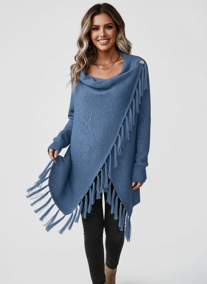 SORAYA | JERSEY ASIMÉTRICO DE MUJER – ELEGANCIA FLUIDA Y ESTILO CONTEMPORÁNEO