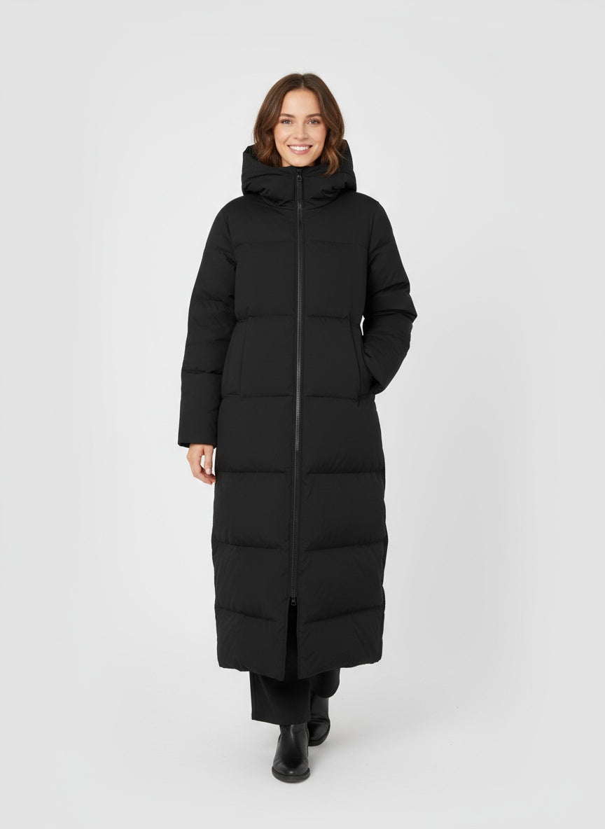 NOARA | ABRIGO LARGO ACOLCHADO PARA MUJER – ELEGANCIA CÁLIDA Y PROTECCIÓN MODERNA