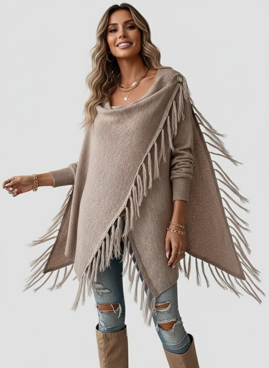 SORAYA | JERSEY ASIMÉTRICO DE MUJER – ELEGANCIA FLUIDA Y ESTILO CONTEMPORÁNEO