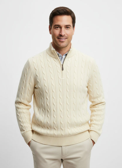 LORENZO | JERSEY TRENZADO CON CREMALLERA | ESTILO DEPORTIVO MODERNO