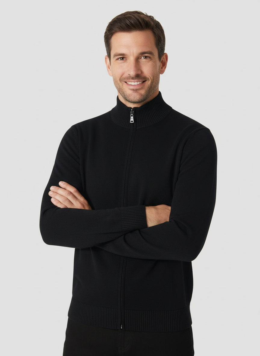 FERNANDO | CÁRDIGAN CON CREMALLERA | LOOK VERSÁTIL Y CÁLIDO