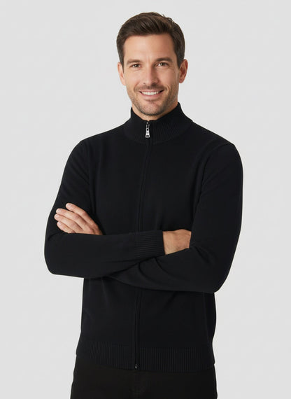 FERNANDO | CÁRDIGAN CON CREMALLERA | LOOK VERSÁTIL Y CÁLIDO