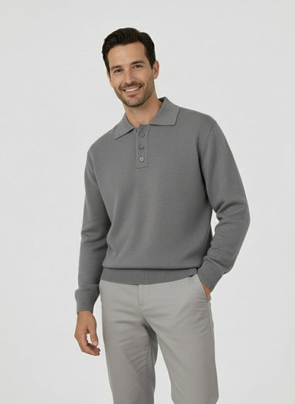 CÉLESTIN | POLO MANGA LARGA | ESTILO CLÁSICO MODERNO