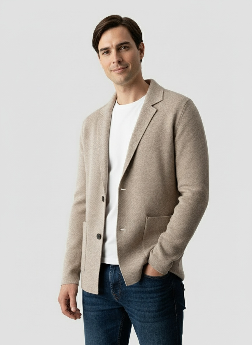 OCTAVIO | CÁRDIGAN DE HOMBRE | ESTILO BLAZER EN CACHEMIRA
