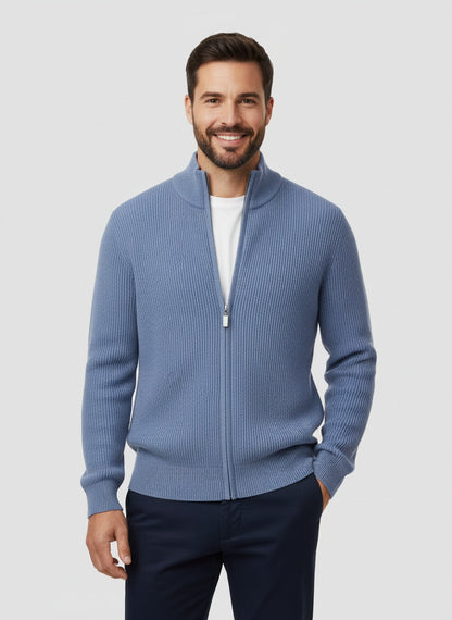 RAFAEL | CÁRDIGAN CON CREMALLERA | PUNTO Y SOFISTICACIÓN