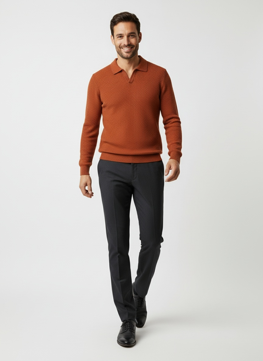 OLIVARES | JERSEY DE PUNTO | CUELLO POLO Y ESTILO CLÁSICO