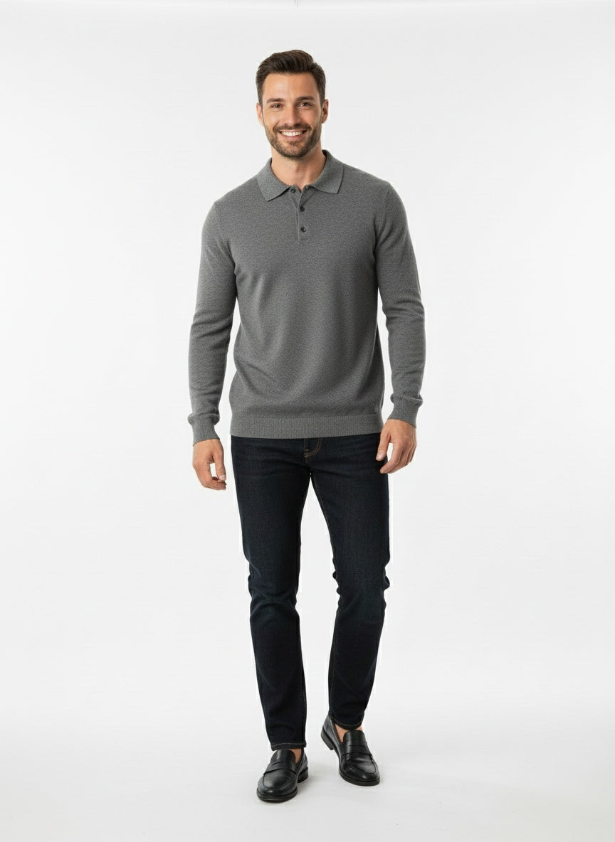 DARÍO | POLO DE MANGA LARGA | SOFISTICACIÓN Y CONFORT MODERNO