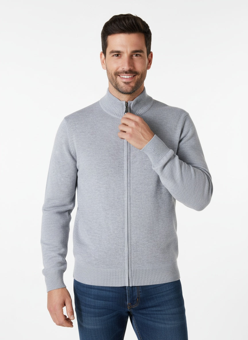 FERNANDO | CÁRDIGAN CON CREMALLERA | LOOK VERSÁTIL Y CÁLIDO