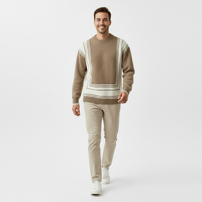 MARZANO | JERSEY CUELLO ALTO | PATRÓN GEOMÉTRICO