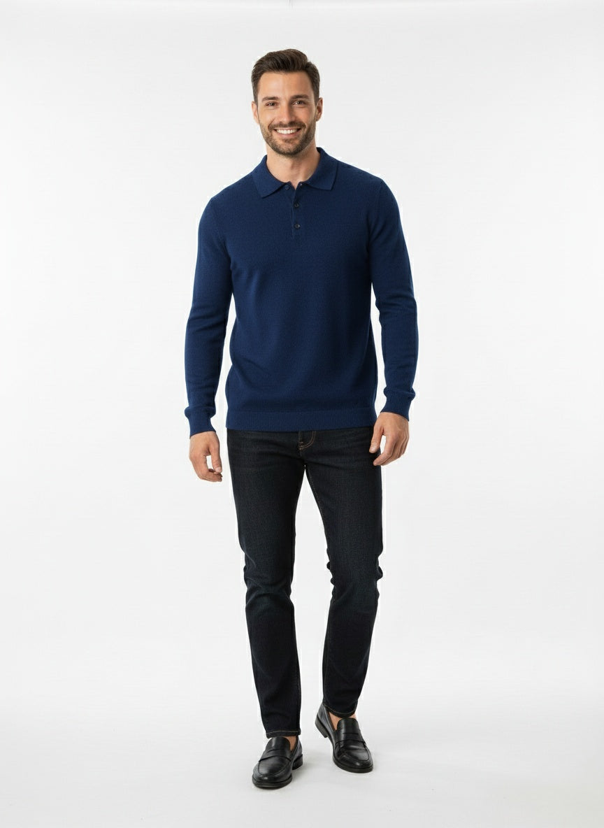 DARÍO | POLO DE MANGA LARGA | SOFISTICACIÓN Y CONFORT MODERNO