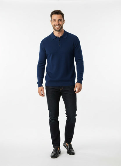 DARÍO | POLO DE MANGA LARGA | SOFISTICACIÓN Y CONFORT MODERNO