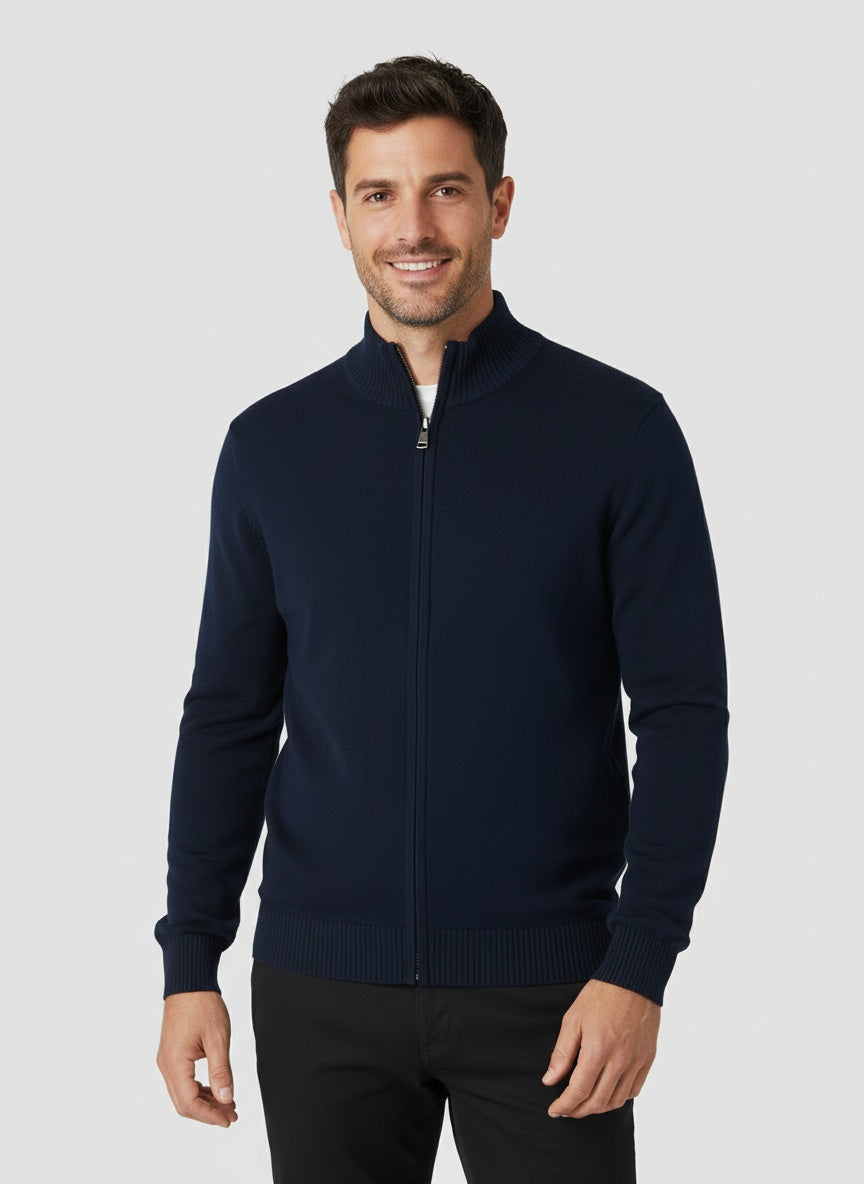 FERNANDO | CÁRDIGAN CON CREMALLERA | LOOK VERSÁTIL Y CÁLIDO