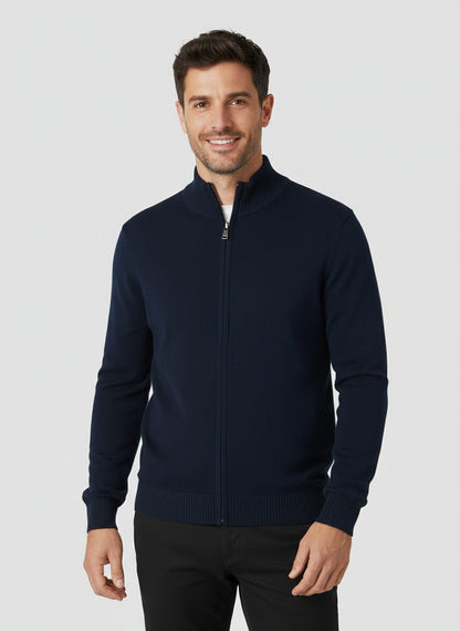 FERNANDO | CÁRDIGAN CON CREMALLERA | LOOK VERSÁTIL Y CÁLIDO
