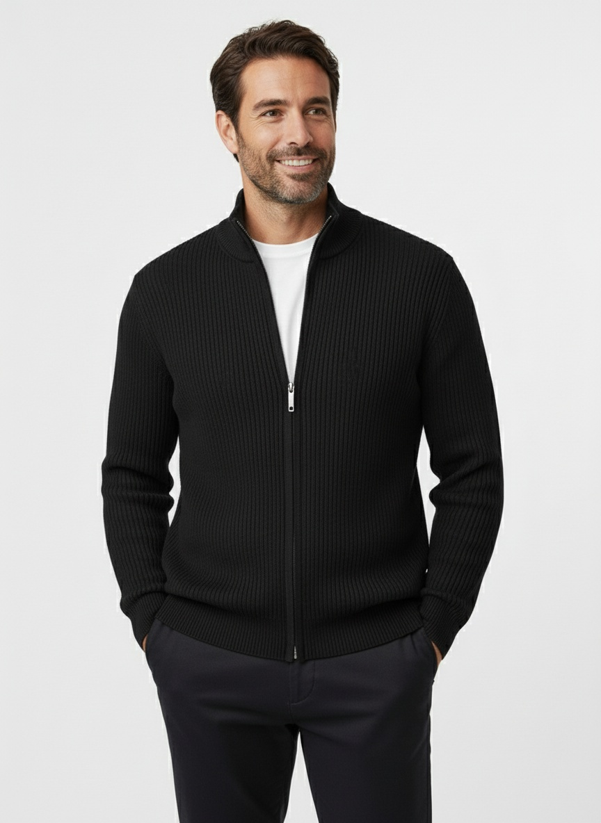 RAFAEL | CÁRDIGAN CON CREMALLERA | PUNTO Y SOFISTICACIÓN