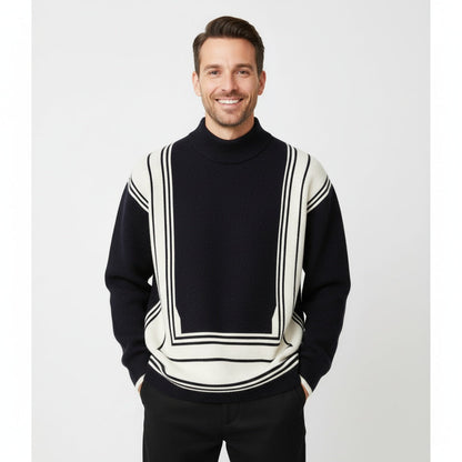 MARZANO | JERSEY CUELLO ALTO | PATRÓN GEOMÉTRICO