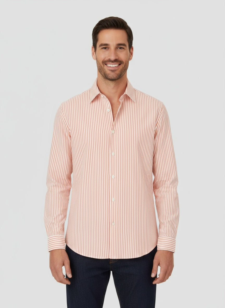 MARIN | CAMISA LINO-ALGODÓN A RAYAS | FRESCURA Y ESTILO