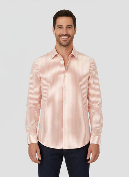 MARIN | CAMISA LINO-ALGODÓN A RAYAS | FRESCURA Y ESTILO