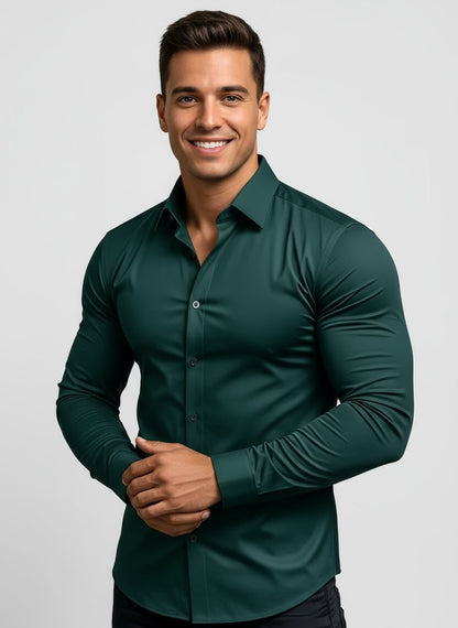 THIAGO | CAMISA ELÁSTICA | ELEGANCIA CONTEMPORÁNEA