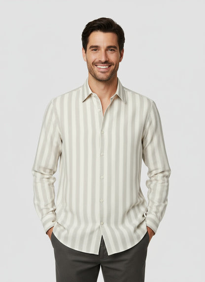 VALVERDE | CAMISA DE LINO A RAYAS | ELEGANCIA LIGERA