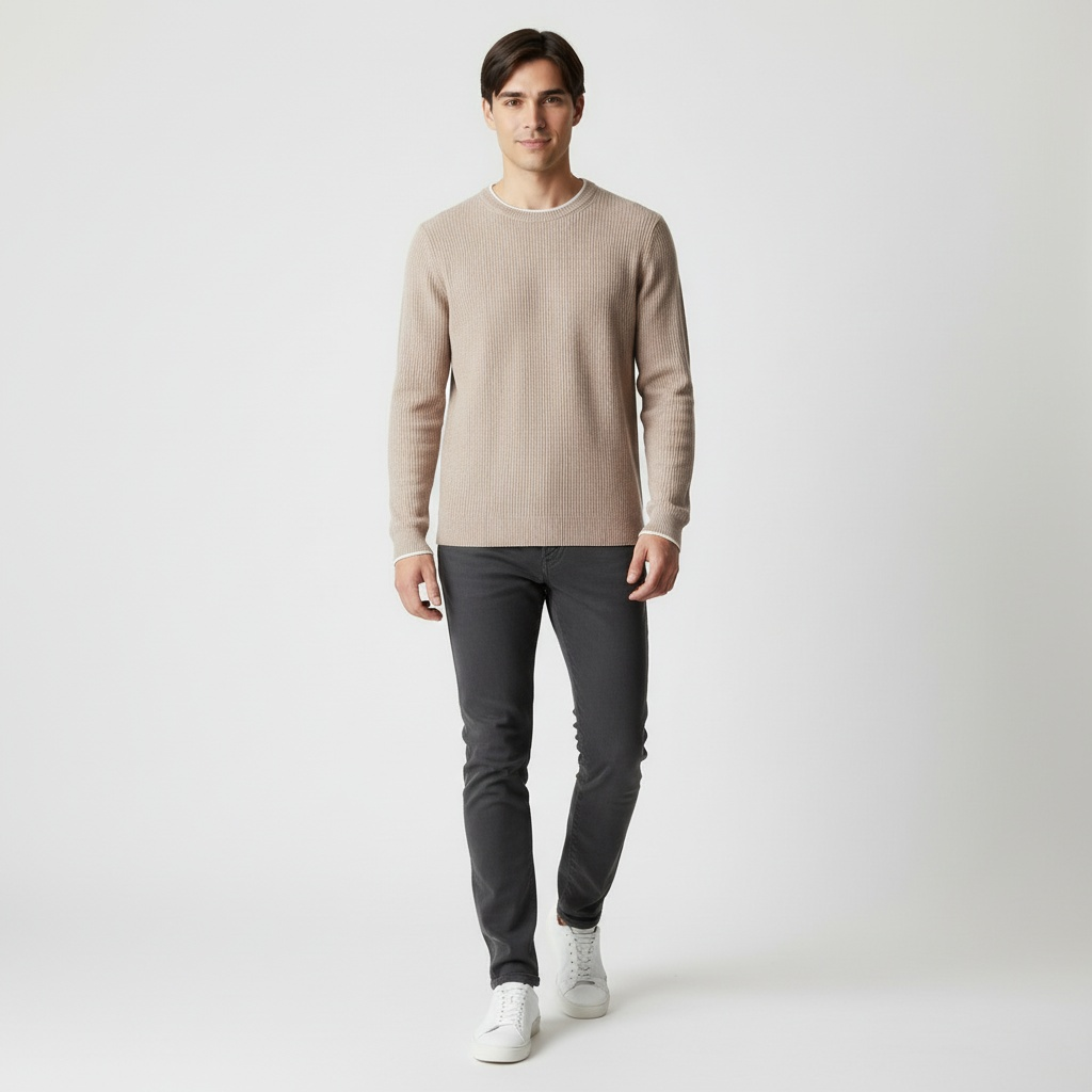 SALVADOR | JERSEY DE HOMBRE | CUELLO REDONDO DE CACHEMIRA