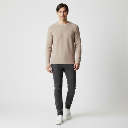 SALVADOR | JERSEY DE HOMBRE | CUELLO REDONDO DE CACHEMIRA