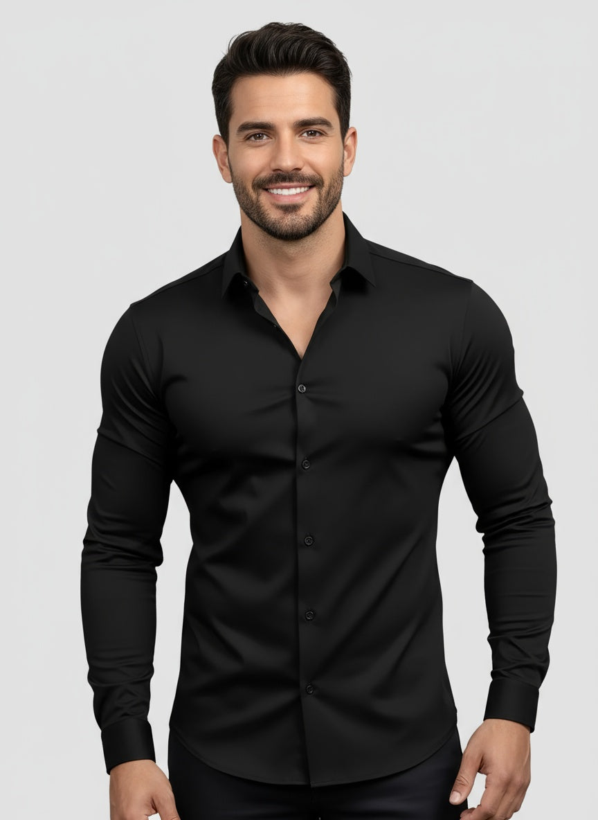 THIAGO | CAMISA ELÁSTICA | ELEGANCIA CONTEMPORÁNEA